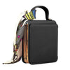 Litchi Pattern Mirror Case with Silk Scarf