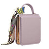 Litchi Pattern Mirror Case with Silk Scarf