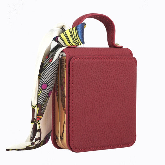 Galaxy Z Flip 6 Litchi Mirror Scarf Case