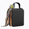 Litchi Pattern Mirror Case with Silk Scarf