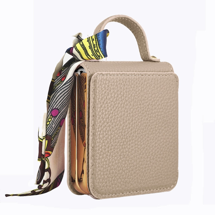 Galaxy Z Flip 6 Litchi Mirror Scarf Case