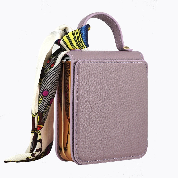 Galaxy Z Flip 6 Litchi Mirror Scarf Case