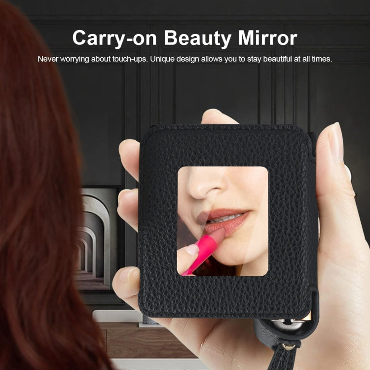 Galaxy Z Flip 6 Litchi Mirror Scarf Case