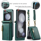 Galaxy Z Flip 6 Zipper Card Lanyard Case