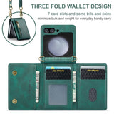 Galaxy Z Flip 6 Zipper Card Lanyard Case