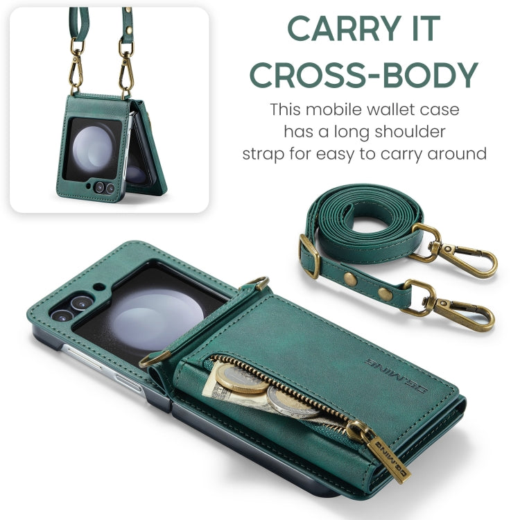 Galaxy Z Flip 6 Zipper Card Lanyard Case