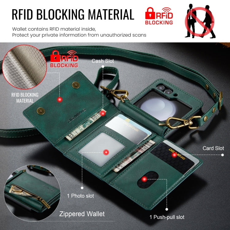 Galaxy Z Flip 6 Zipper Card Lanyard Case