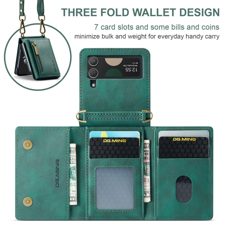 Galaxy Z Flip 5 Zipper Card Lanyard Case