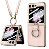 Electroplating Leather Case with Ring & Strap