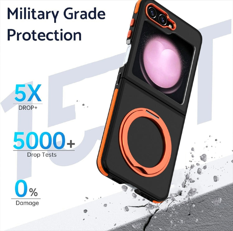 Galaxy Z Flip 6 Dual-Color 360 Holder Case