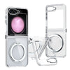Dual-Color Clear Acrylic Case with 360° Holder