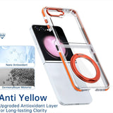 Galaxy Z Flip 5 Dual Acrylic 360 Holder Case