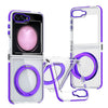 Dual-Color Clear Acrylic Case with 360° Holder