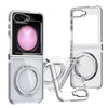 Dual-Color Clear Acrylic Case with 360° Holder