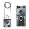 Clear Airbag Hinge Full Coverage Case with Ring & Metal Chain