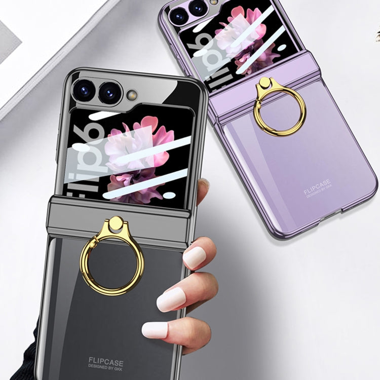 Galaxy Z Flip 6 Magnetic Folding Phantom Case with Ring Holder