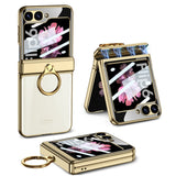 Galaxy Z Flip 6 Magnetic Folding Phantom Case with Ring Holder