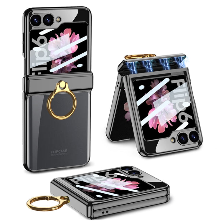 Galaxy Z Flip 6 Magnetic Folding Phantom Case with Ring Holder