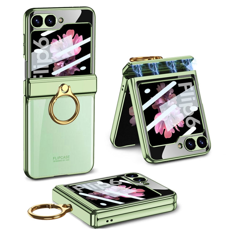 Galaxy Z Flip 6 Magnetic Folding Phantom Case with Ring Holder