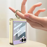 Galaxy Z Flip 6 Electroplated Croc Ring Case