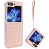 Rhombic Texture Case with Card Slot & Lanyard