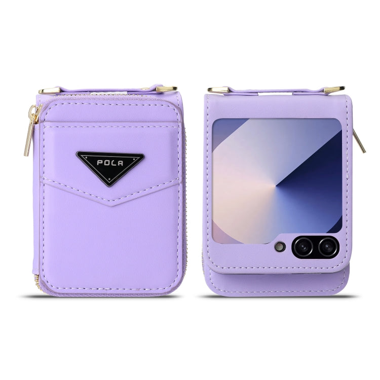 Galaxy Z Flip 6 Premium Zipper Wallet Case
