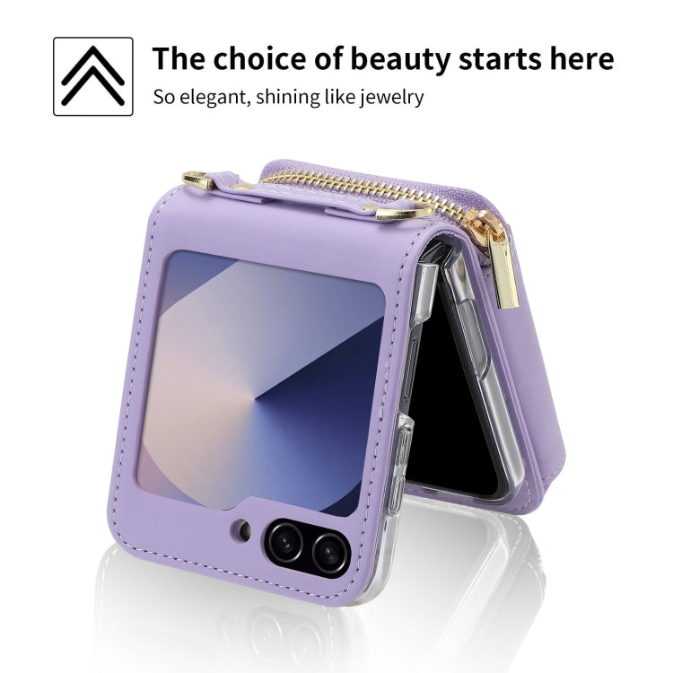Galaxy Z Flip 6 Premium Zipper Wallet Case