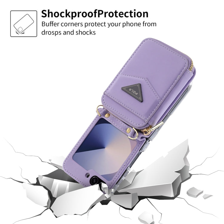 Galaxy Z Flip 6 Premium Zipper Wallet Case