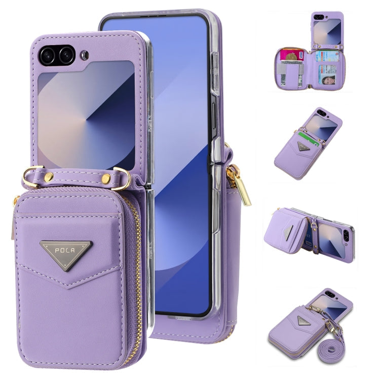 Galaxy Z Flip 6 Premium Zipper Wallet Case