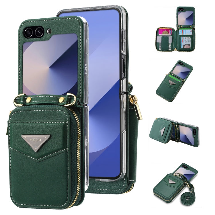 Galaxy Z Flip 6 Premium Zipper Wallet Case