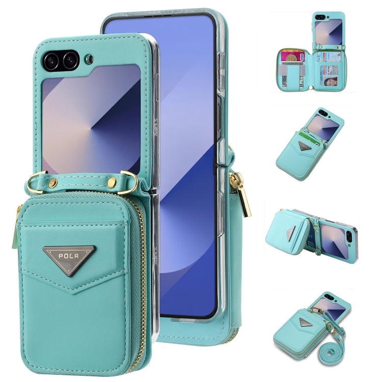 Galaxy Z Flip 6 Premium Zipper Wallet Case