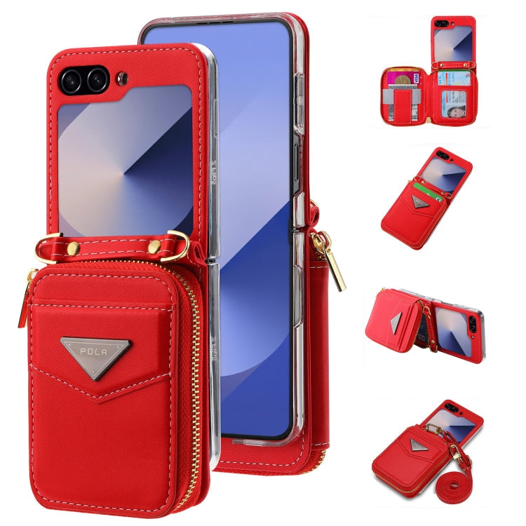 Galaxy Z Flip 6 Premium Zipper Wallet Case