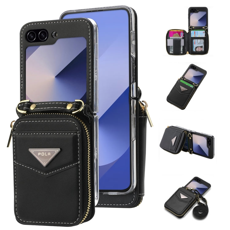 Galaxy Z Flip 6 Premium Zipper Wallet Case