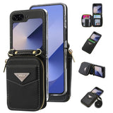 Galaxy Z Flip 6 Premium Zipper Wallet Case