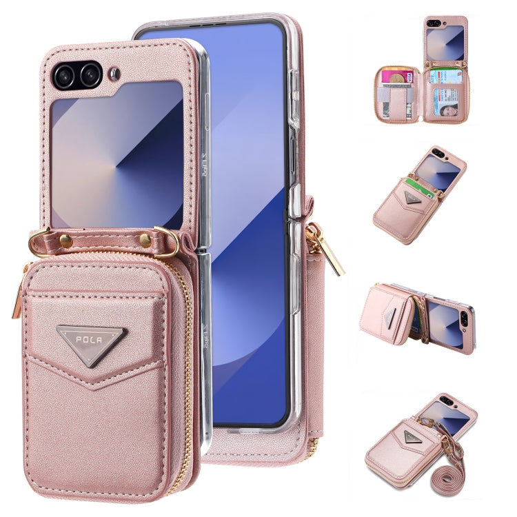 Galaxy Z Flip 6 Premium Zipper Wallet Case