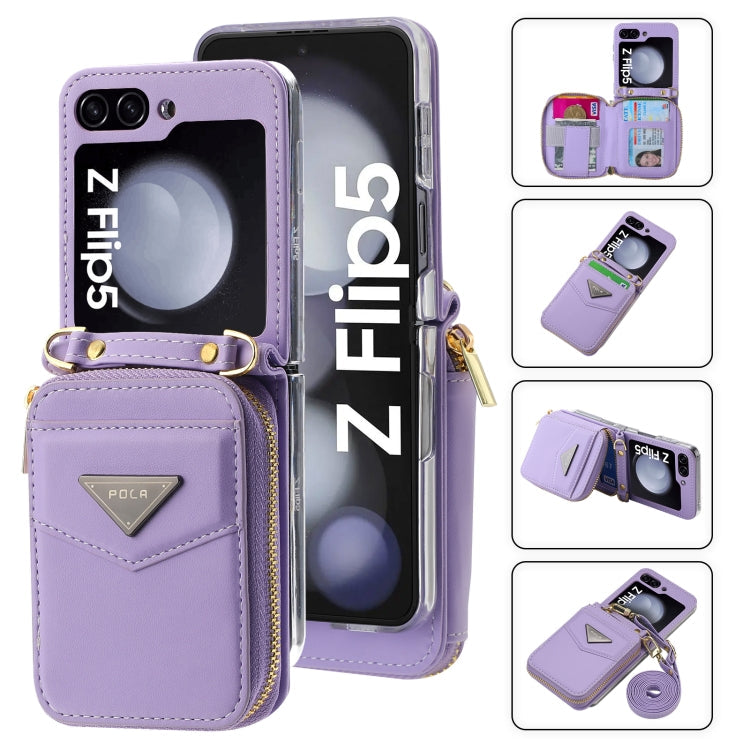 Galaxy Z Flip 7 Premium Zipper Wallet Case