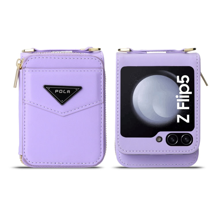 Galaxy Z Flip 5 Premium Zipper Wallet Case