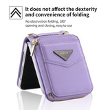 Galaxy Z Flip 5 Premium Zipper Wallet Case