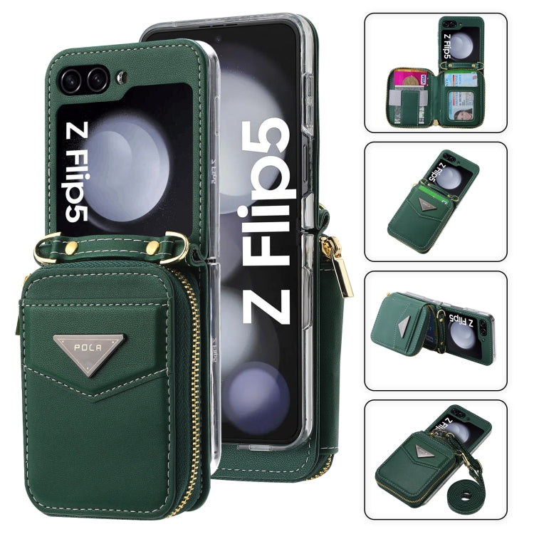 Galaxy Z Flip 7 Premium Zipper Wallet Case