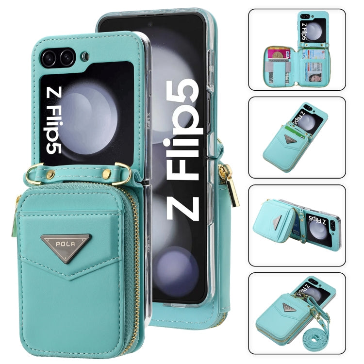 Galaxy Z Flip 7 Premium Zipper Wallet Case
