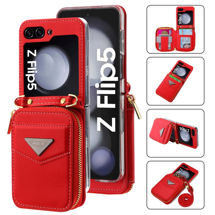 Galaxy Z Flip 7 Premium Zipper Wallet Case