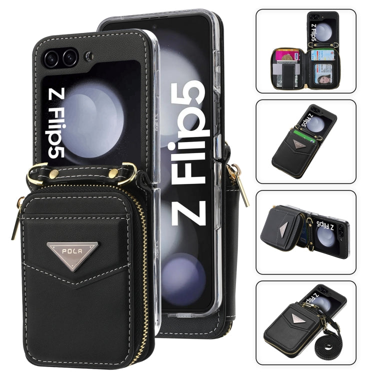 Galaxy Z Flip 5 Premium Zipper Wallet Case