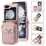 Galaxy Z Flip 5 Premium Zipper Wallet Case