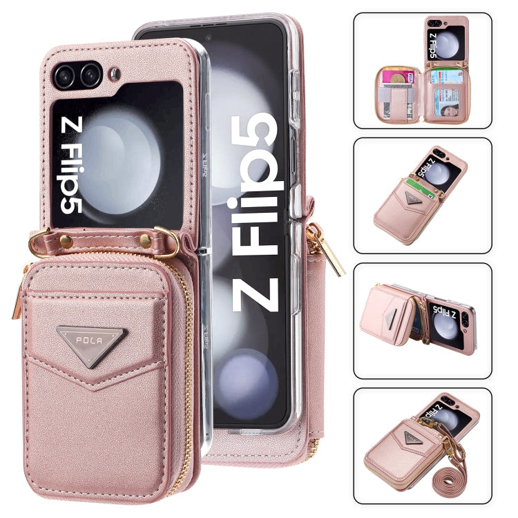 Galaxy Z Flip 7 Premium Zipper Wallet Case