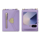 Galaxy Z Flip 6 Love Buckle Zipper Wallet