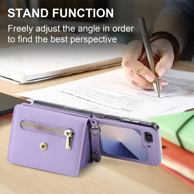 Galaxy Z Flip 6 Love Buckle Zipper Wallet