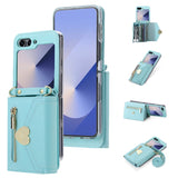 Galaxy Z Flip 6 Love Buckle Zipper Wallet