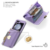 Galaxy Z Flip 5 Love Buckle Zipper Wallet