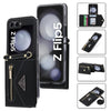 Grid Texture Zipper Wallet Case with Card Slots