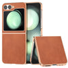 Nano Electroplating Protective Case with Dual-Color Cowhide Texture
